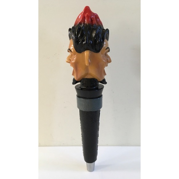 Heretic Beer Bar Breweriana Heretic Evil Twin Tap Handle Rare 12" Two Sided Head - Picture 7 of 12